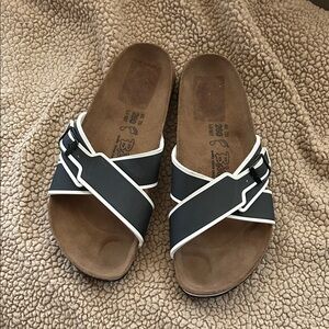 Black and White Birkenstock Birkis -40